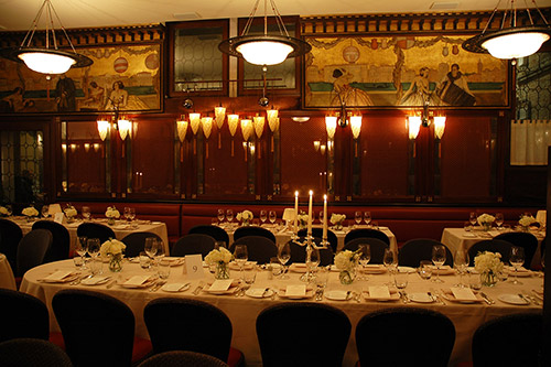 Sala Fenice addobbata a festa