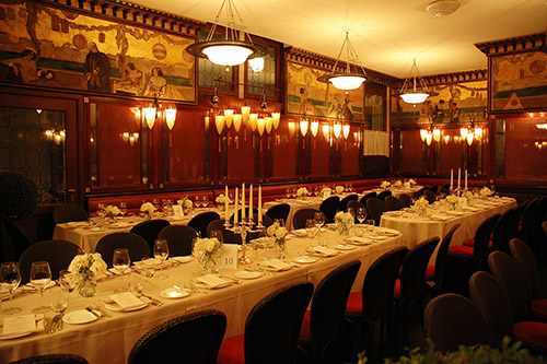 Sala Fenice addobbata a festa